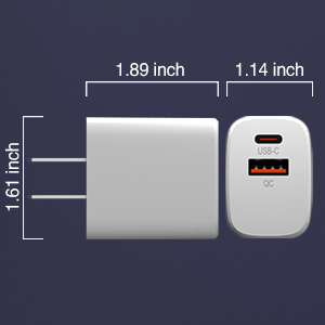 iphone 14 charger block,usb to usb c block,dual charger block,20w pd3.0 charger,fast charger block