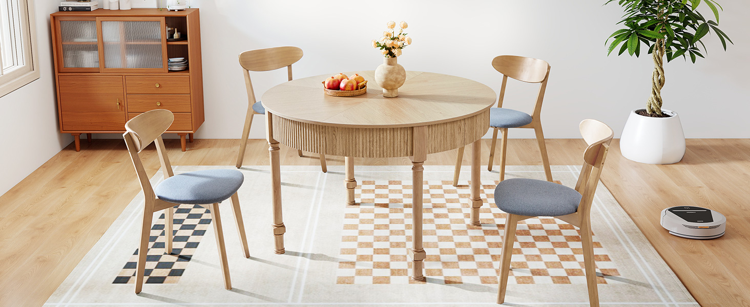 Round Dining Table for 4-6