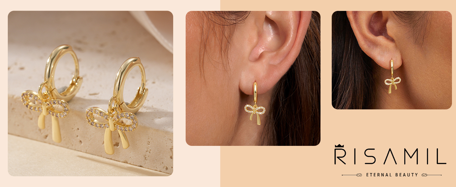 gold earrings