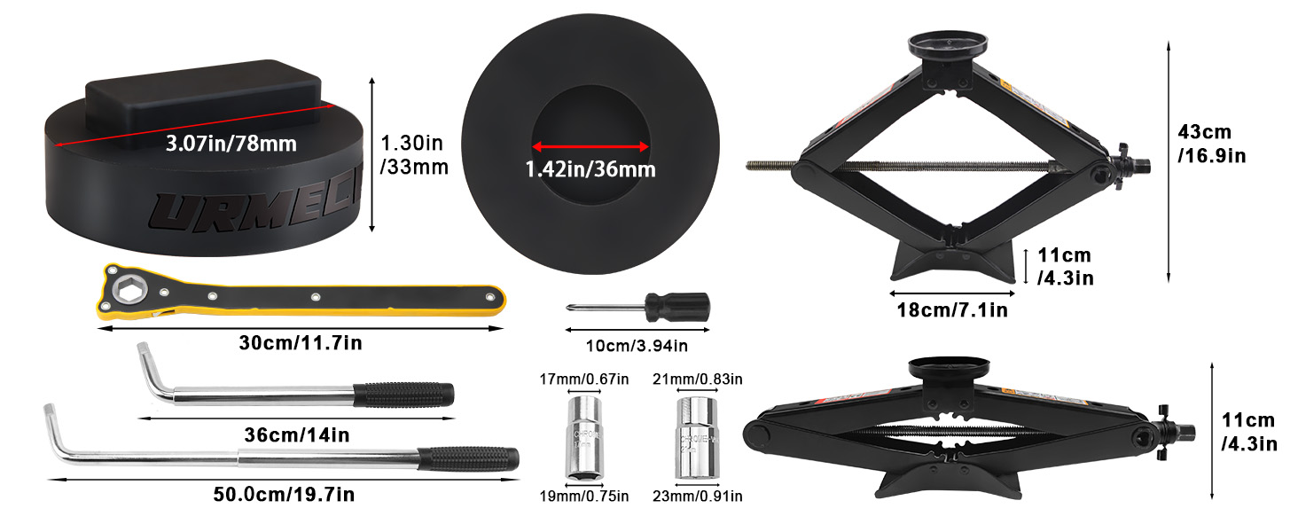 URMECCH Scissor JACK SET With Customized Bag