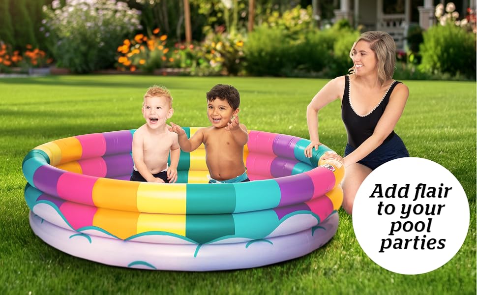 Rainbow Kiddie Pool