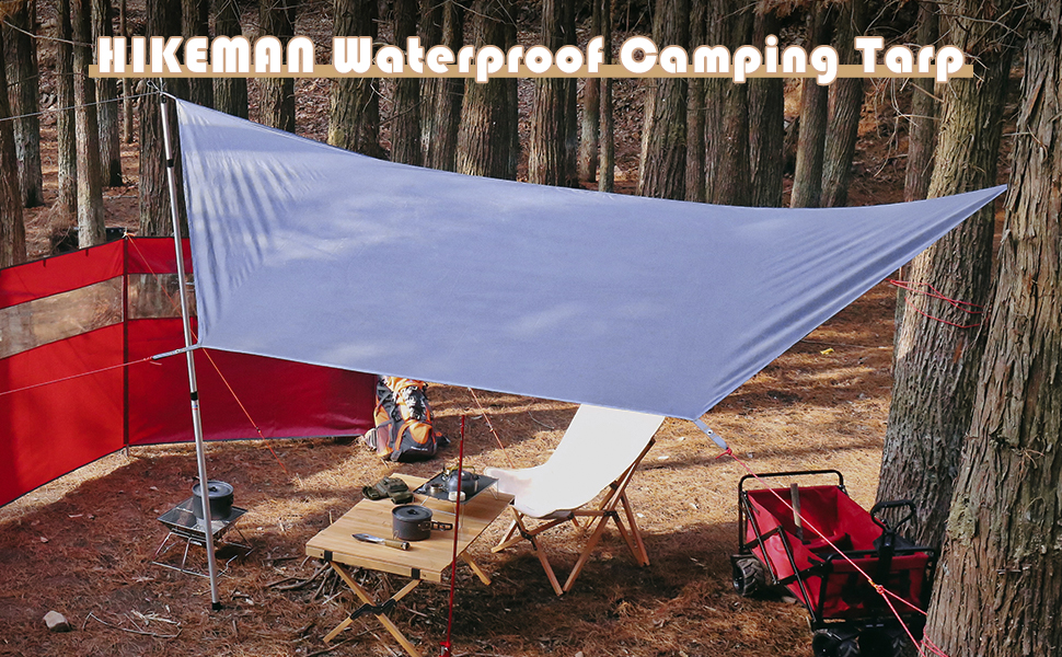 Hikeman Hexagonal Tent Footprint,14 Person Ultralight