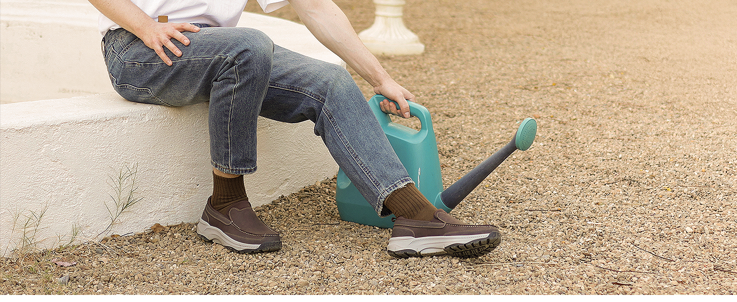 men slip on shoes