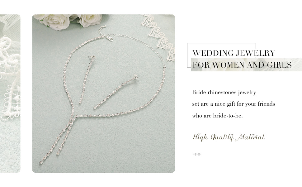 bridal necklace set for wedding silver bridal sets for women necklace wedding jewelry sets women