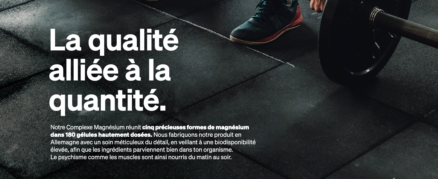Complexe Magnésium premium Constitué de cinq composés de haute