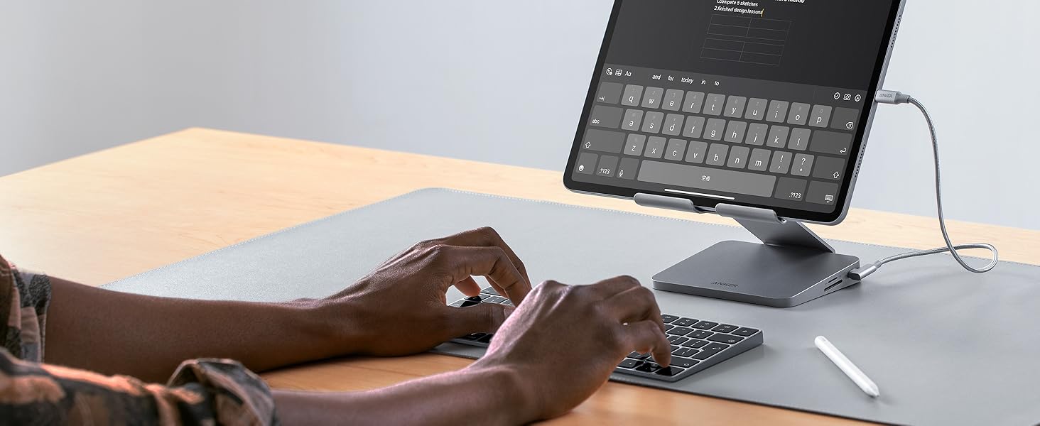 Anker 551 8in1 USB C Hub, with Foldable Tablet Stand, Power Delivery