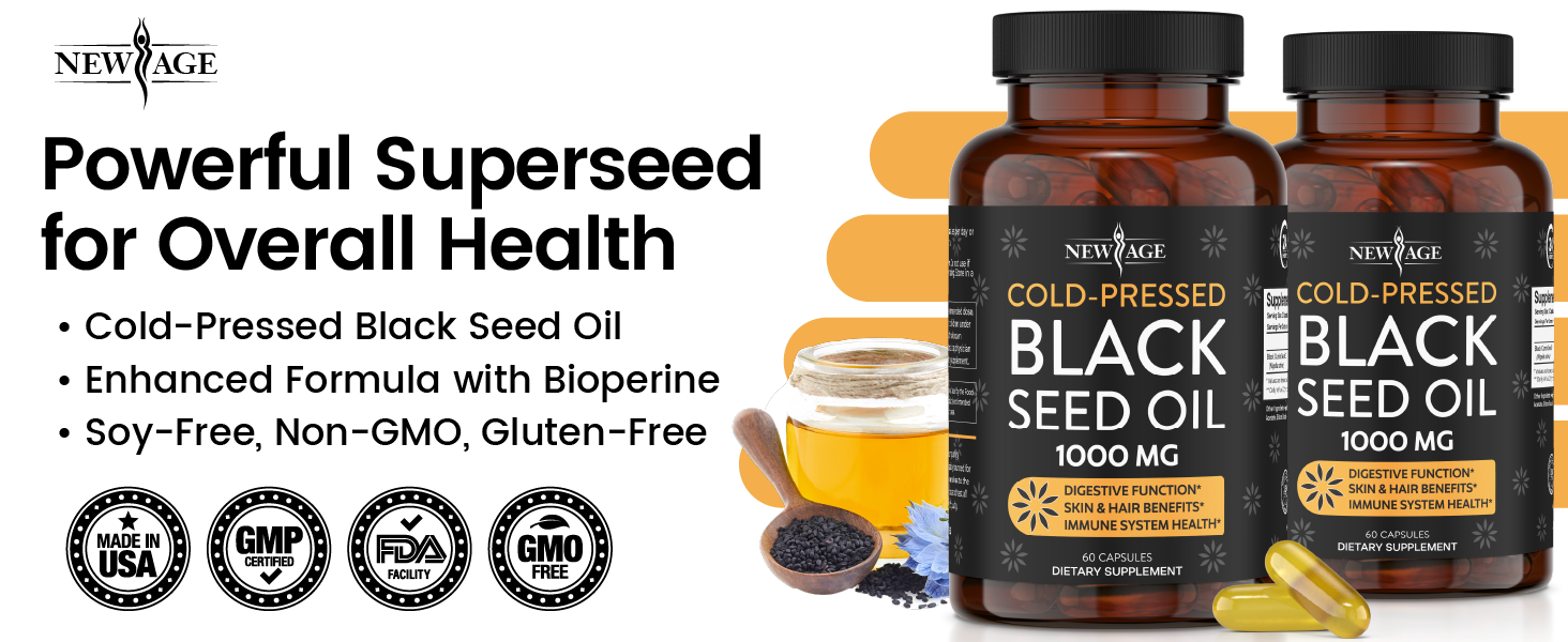 Black Seed Oil Softgel Capsules Premium ColdPressed