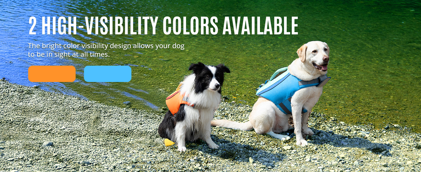 Dog Life Jacket Dog Life Vest High Flotation Dog Safety Vest for Swimming Boating