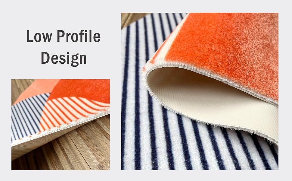 ZSHIFANG Boho Half Round Thin Doormats Half Circle