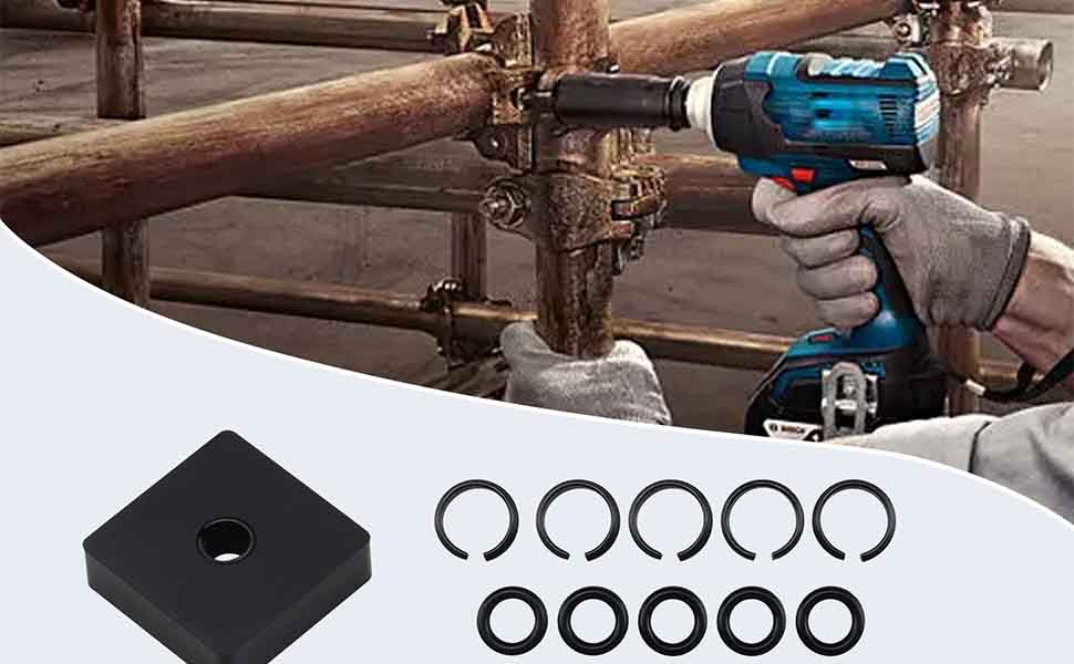 MEFONKOU 3/8" Impact Wrench Retaining Clip with ORing for Milwaukee Electric Wrench/Air Wrench