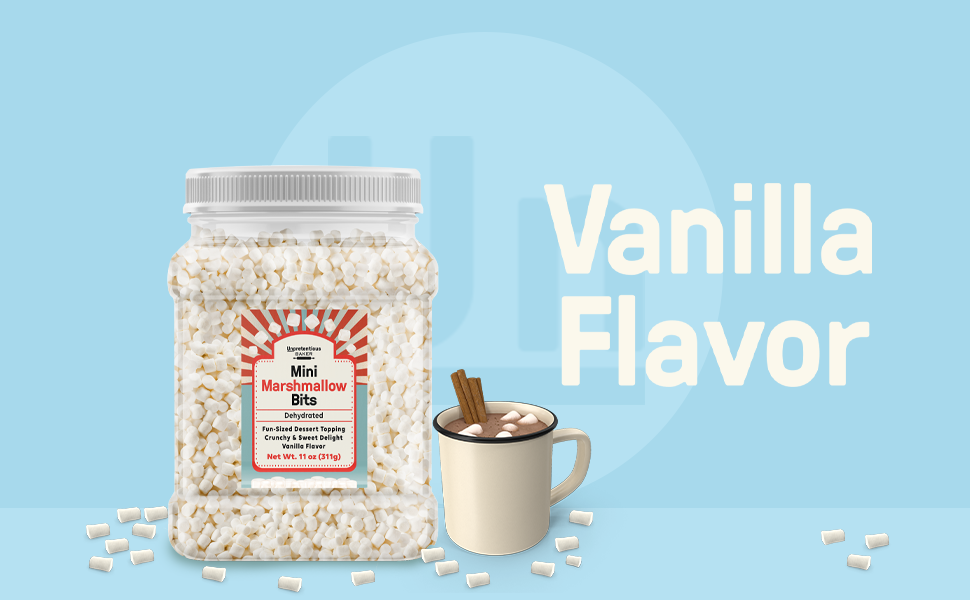 Unpretentious Mini Dehydrated Marshmallow Bits, 11 oz