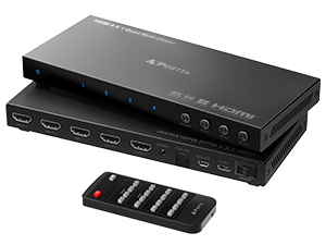 Amazon | PORTTA 4K HDMI マルチビューワースイッチ 4x2 PIP付き