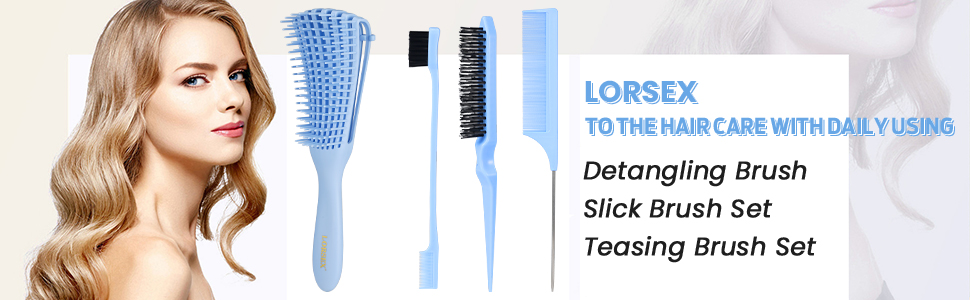 Haarbürste, Entwirrbürste für Naturhaa
