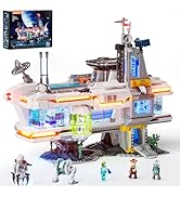LUMIBRICKS Space Bounty Hub Lighting Building Bricks Set - Future Alien Cyberpunk Style Modular C...