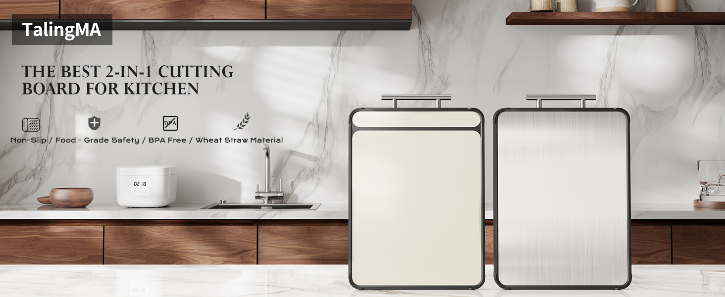 THE BEST 2-IN-1 CUTTING BOARD FOR KITCHEN