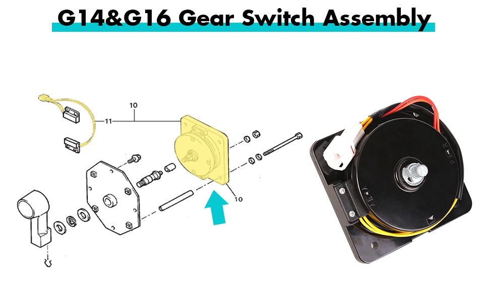 Amazon.com: 10L0L Golf Cart Forward Reverse Switch Assembly