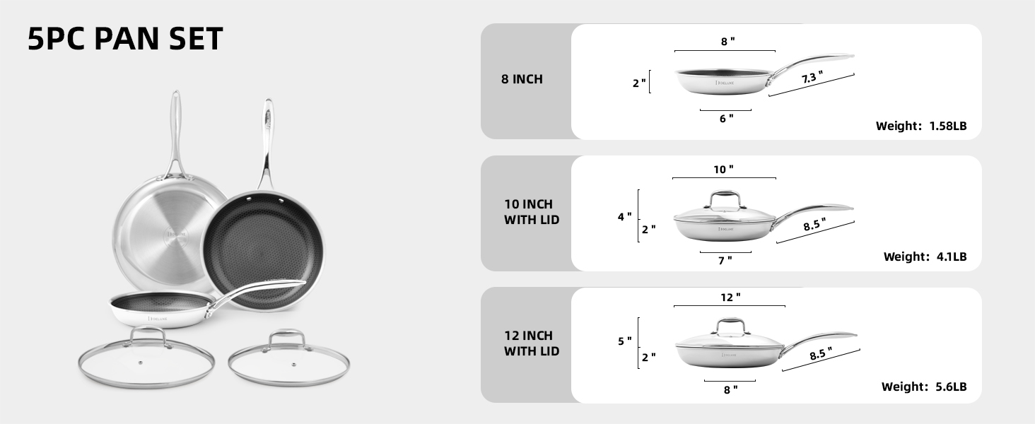 hybrid frying pan set