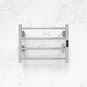 Brush towel rack with 4 round bars
