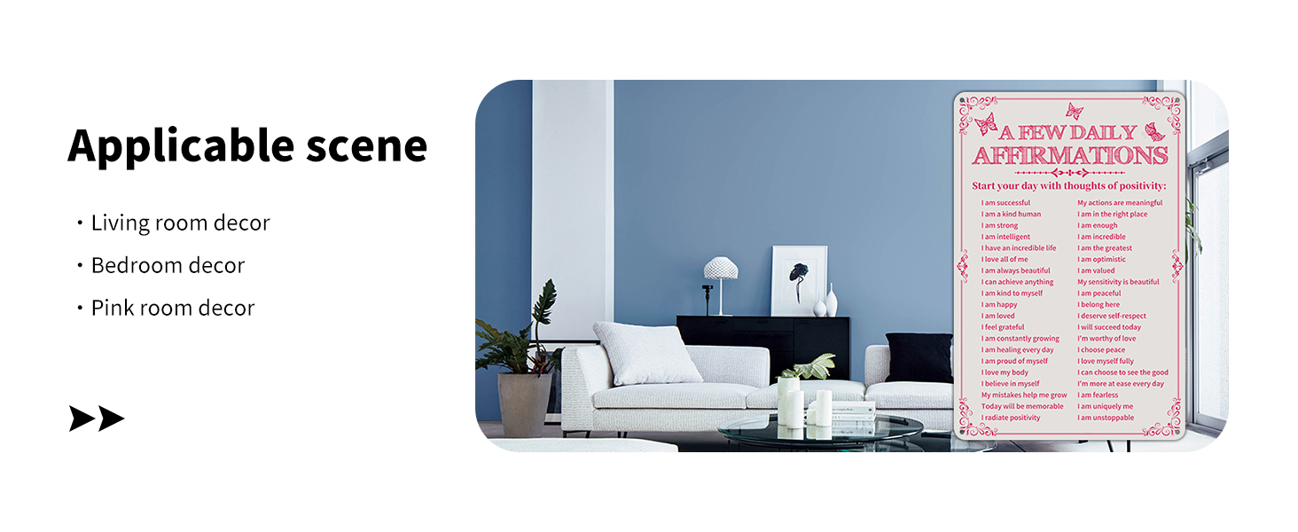 This sign is a fun and attractive wall decoration for living room