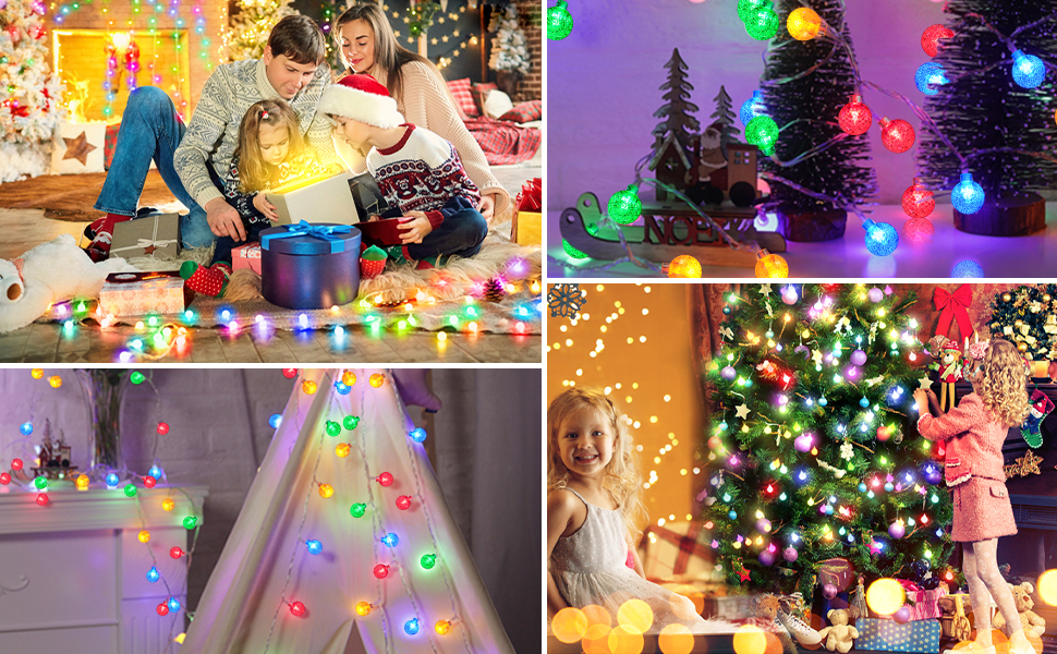 Battery Powered Color Changing Lights 2Pack Total 66Ft 200 LED