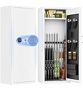 Superday 10-12 Rifle Gun Safe with Keyboard, Quick Access Large Gun Safe for Rifles, Locking Gun ...