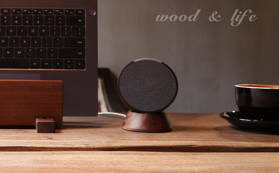 wood stand for echo pop,desk holder for echo pop echo pop accessories,echo pop accessories