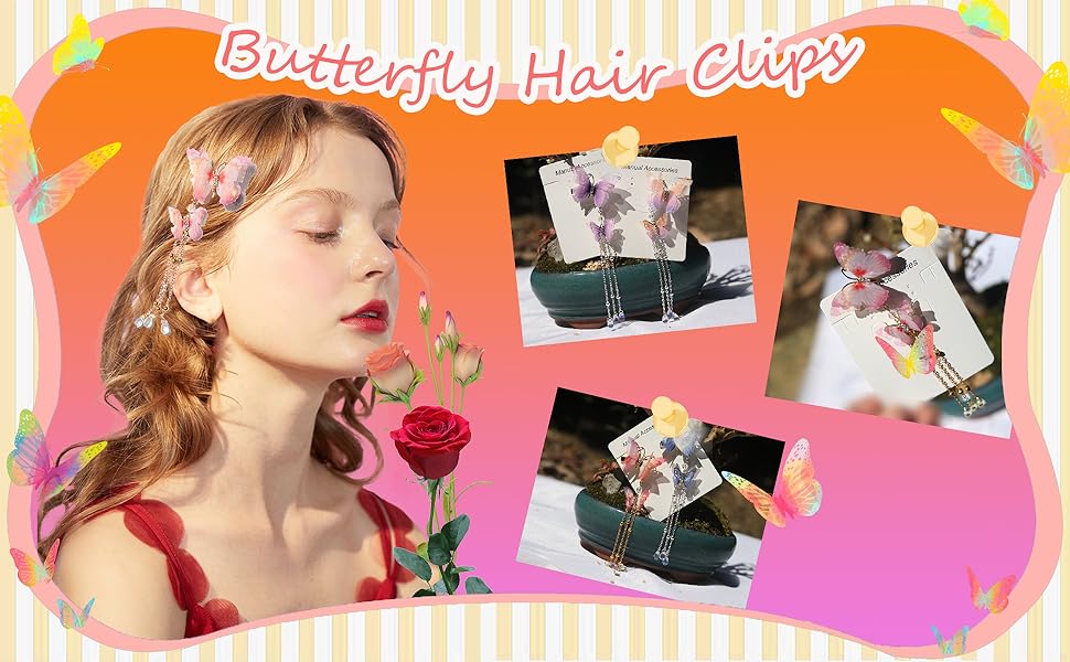 Butterfly Hair Clips