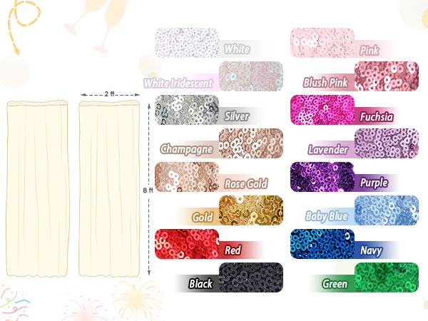 sequin curtains