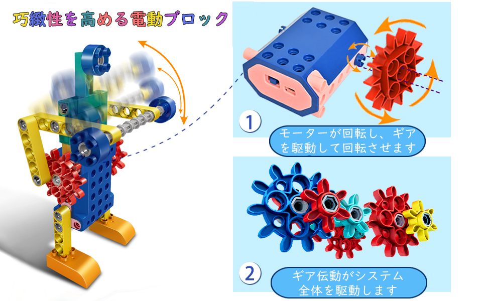 Amazon.co.jp: 組み立て ブロック おもちゃ 知育玩具 積み木 USB