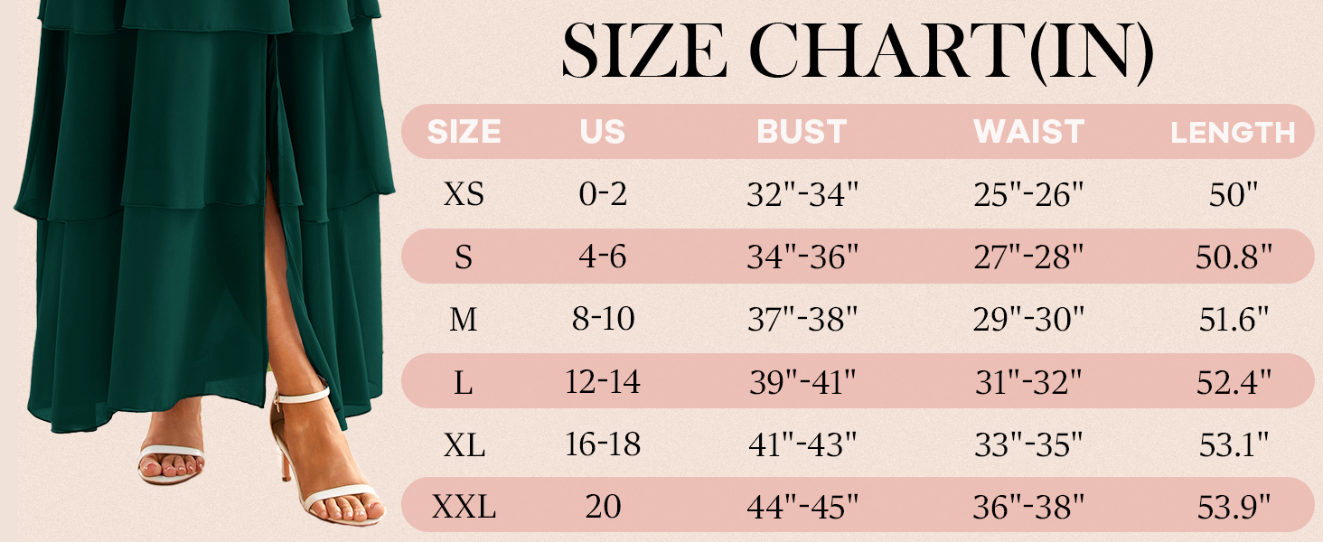 Tiered Boho Fall Wedding Guest Long Dress