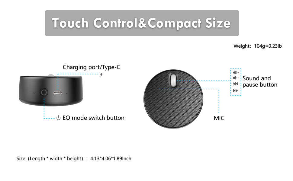 PC Speakers for Desktop, 360° Omnidirectional Mic Pick Up Voice,2 Sound Modes