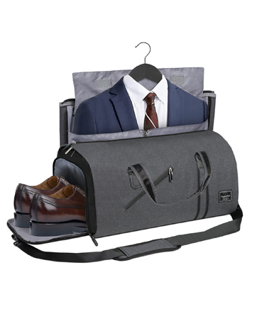 YYDSLEE Travel Carry on Garment Duffle Bag with Shoe Compartment