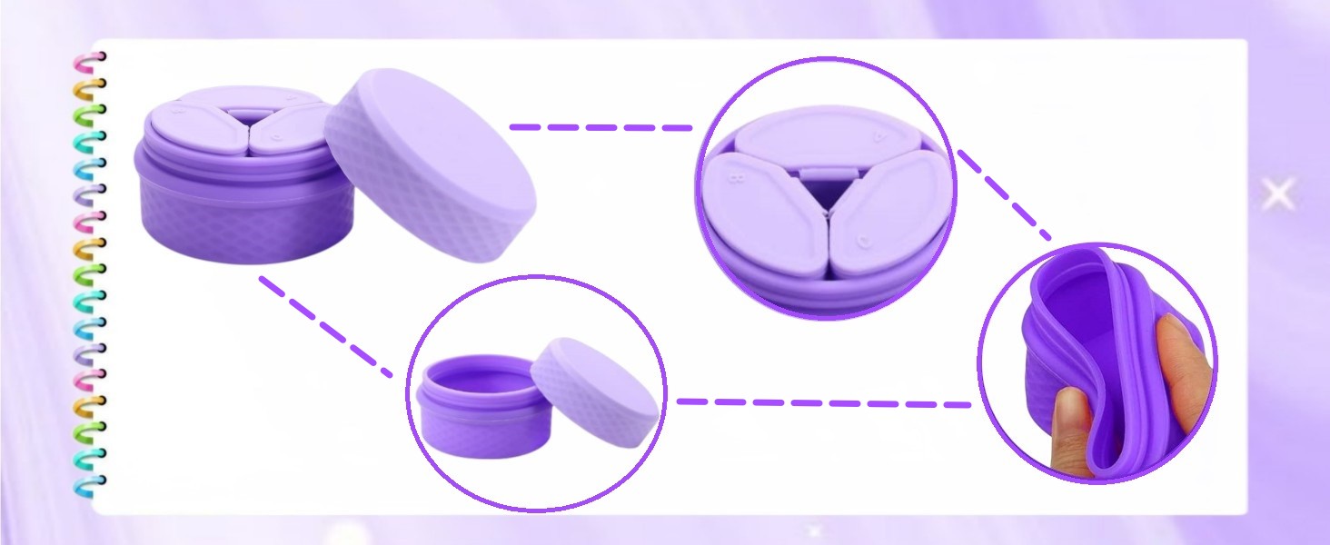 Gpurplebud Small Travel Containers Refillable