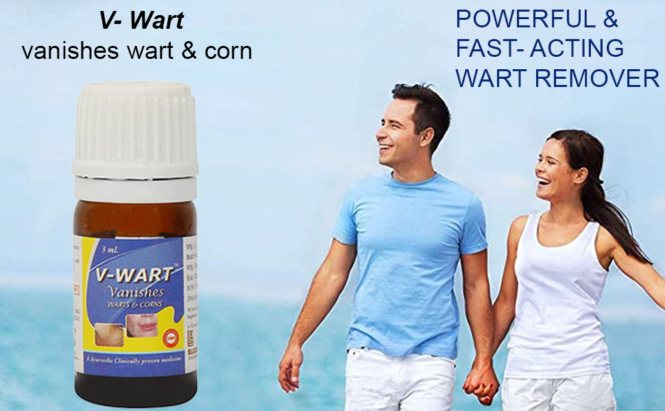 VWart Remover Liquid Rapidly Eliminates Both Plantar and Common Warts