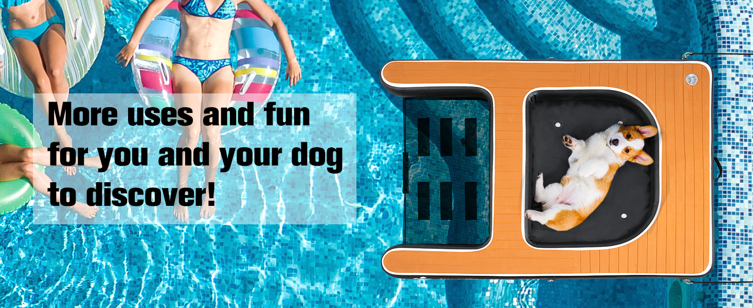 dog pool floating