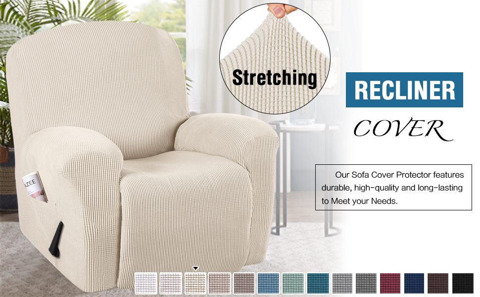 H.VERSAILTEX Super Stretch Recliner Cover Recliner Couch