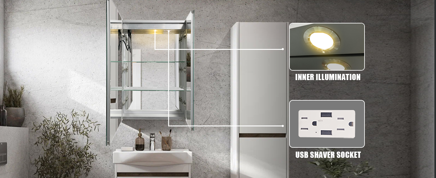 led medicine cabinet