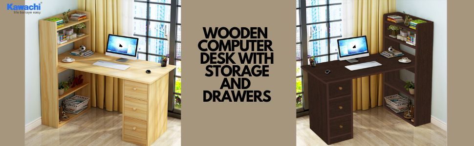 WOODEN COMPUTER DESK