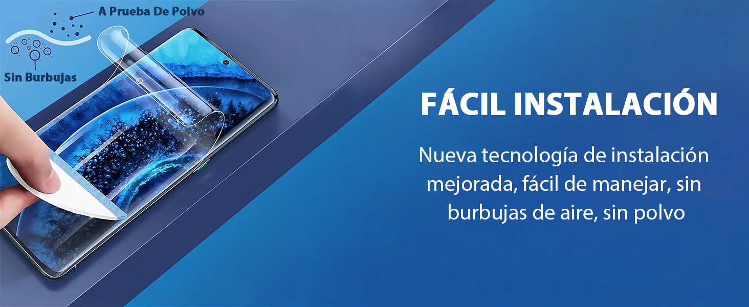 mica samsung moto xiaomi poco honor Hydrogel Protector de Pantalla