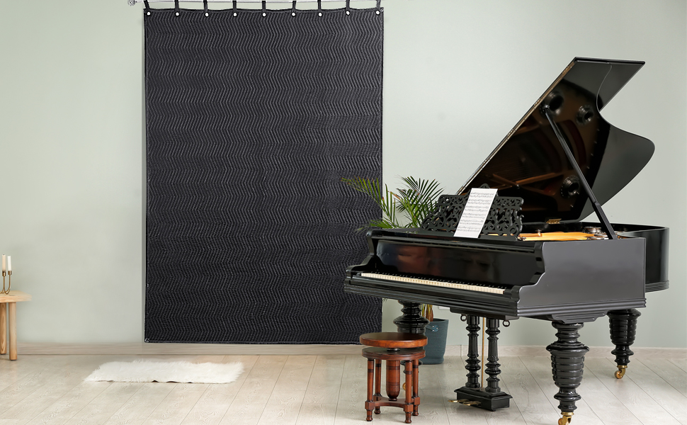 HOMBYS Large Sound Dampening Blanket96 x80 Sound Absorbing