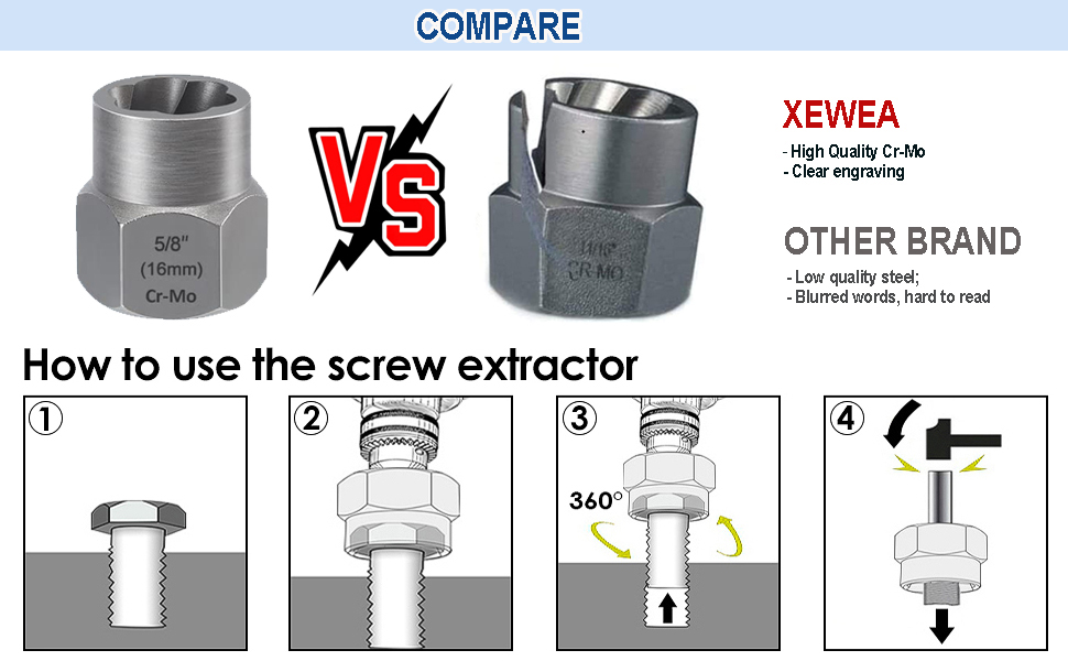 BOLT EXTRACTOR SET