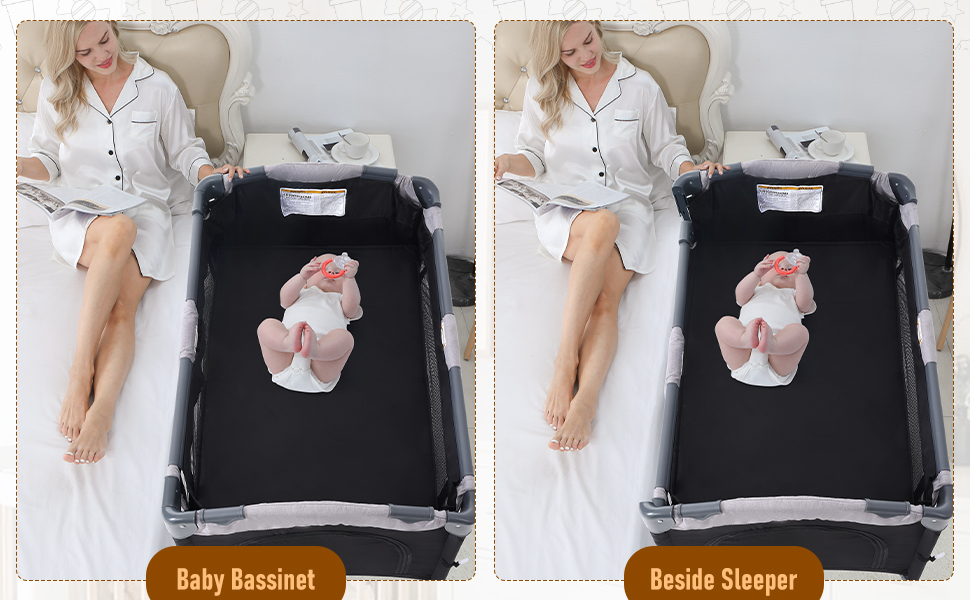 Pack and Play with Bassinet and Changing Table