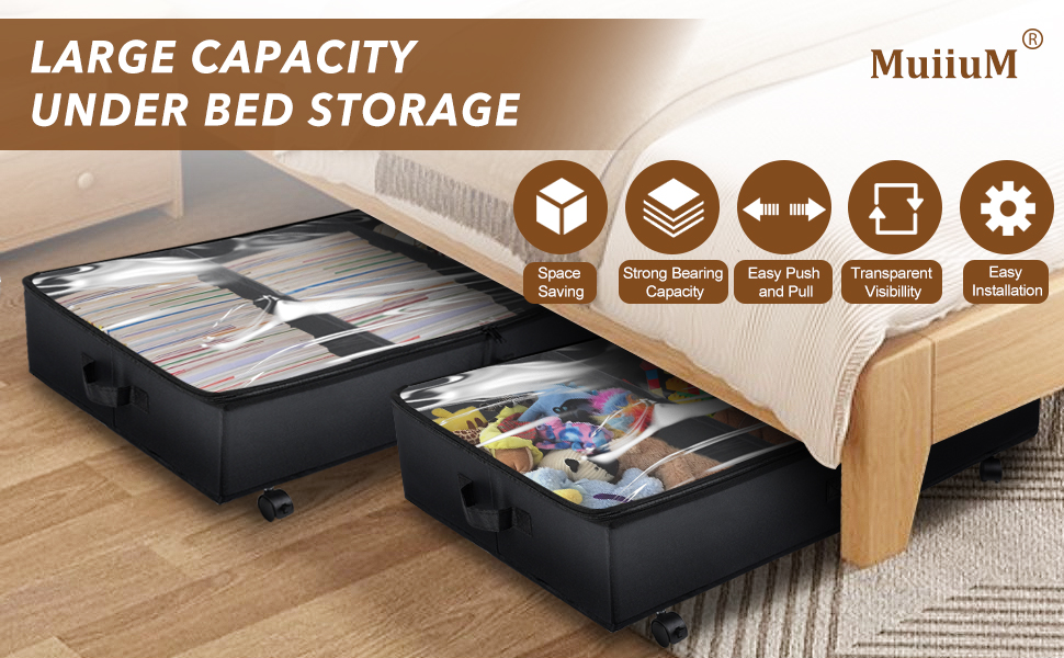 Under Bed Storage, Under Bed Storage Containers with Wheels