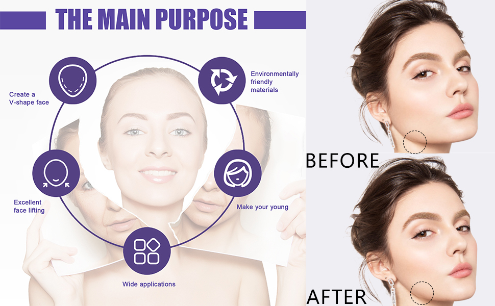 40 Pieces Face Lift Tape,Face Lift Tapes Band,Face Tape