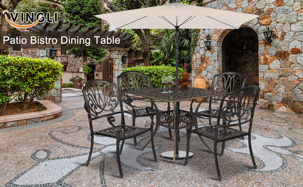 VINGLI Dining Table for Outdoor