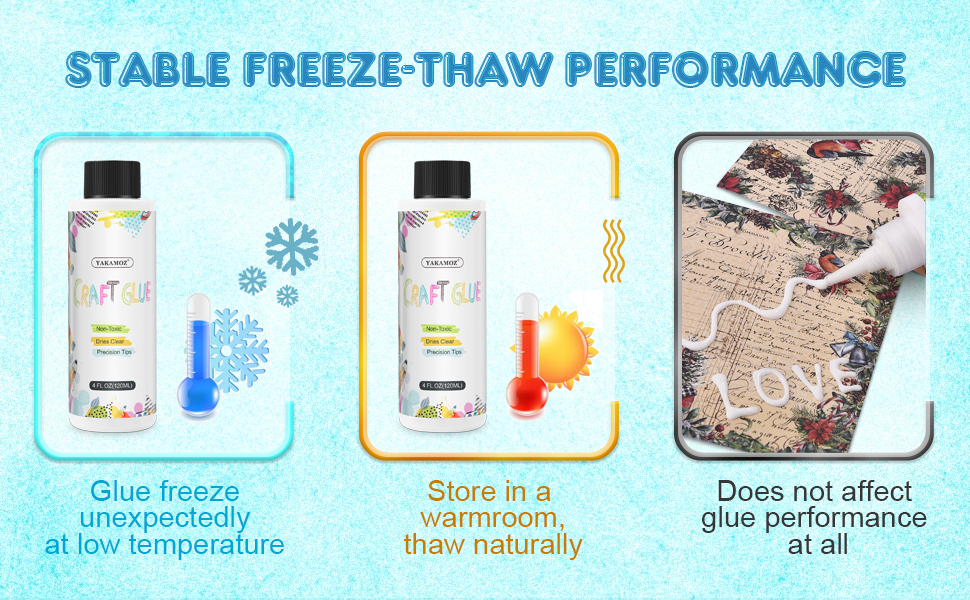 YAKAMOZ Craft Glue, 4 fl oz Art Precision Craft Glue with