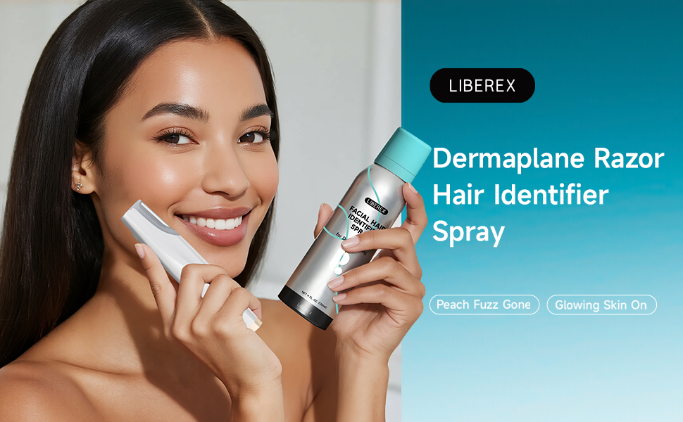 sonic dermaplane razor hair identifier spray for face shaving-slogan