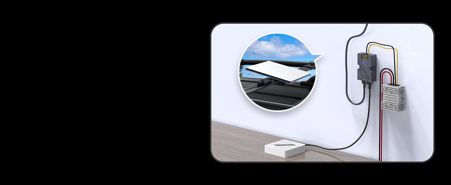 Close-up product shots showing what appears to be electronic or technological devices with blue lighting or displays.