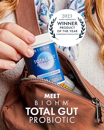Biohm total gut restore probiotic tested effective digestive health