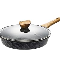TIAJO 11 Inch Nonstick Frying Pan With Lid